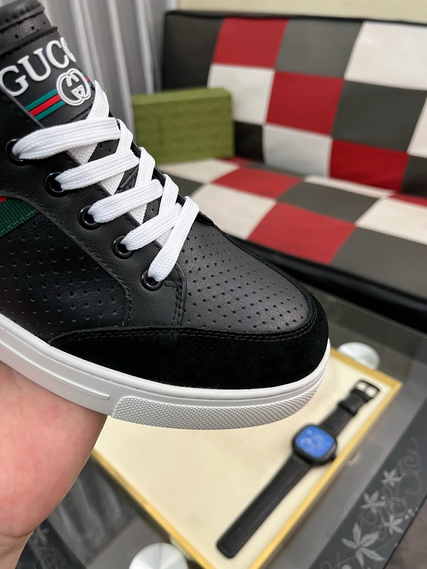 Men's shoes 💰420⌚️⌚️ (GUCCI) Gucci official website men's casual shoes synchronization style, the upper is made of cowhide with imported new brand elements Gucci, showing a good atmosphere, simple design and slip-on style, super versatile, 🐑 leather lining, air-cushion rubber outsole, size 38-442️⃣ colors available